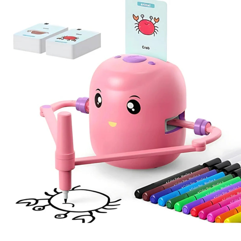 Koalu™ Montessori Zeichenroboter mit 100 Wortkarten