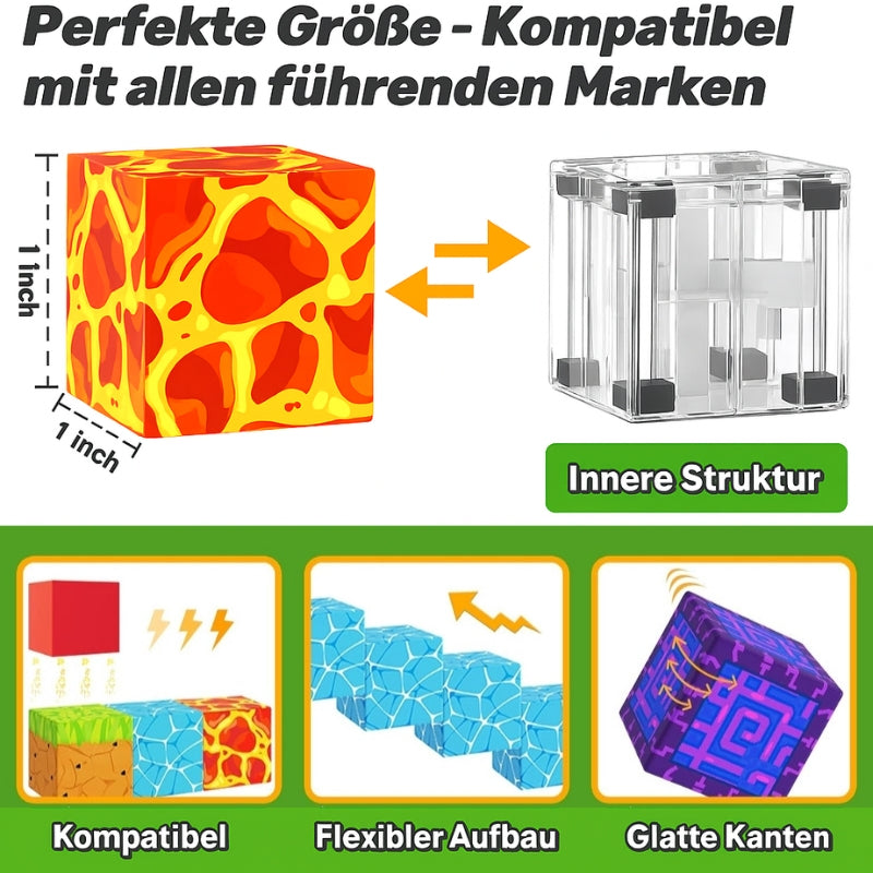 Koalu™ MINT-Förderung magnetische Mineblocks Netherportal
