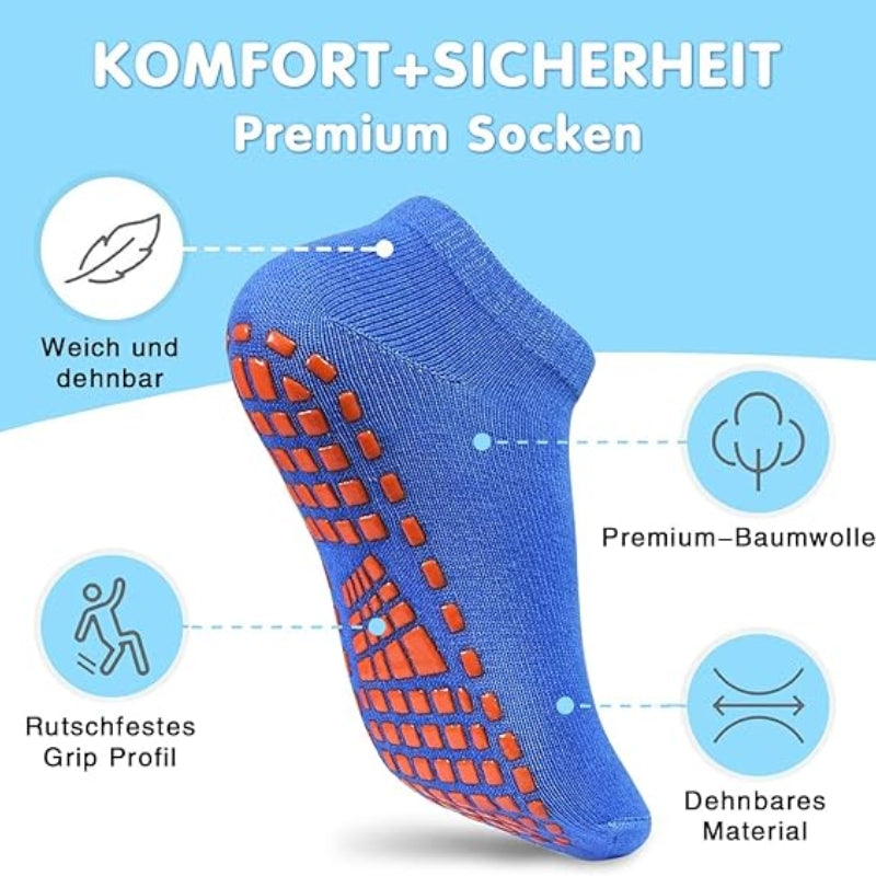 Koalu™ 6 Paar Antirutsch Stoppersocken für Baby & Kinder