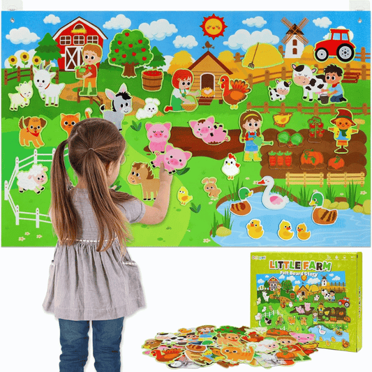 Koalu™ Montessori Filz Bauernhof Spieltafel